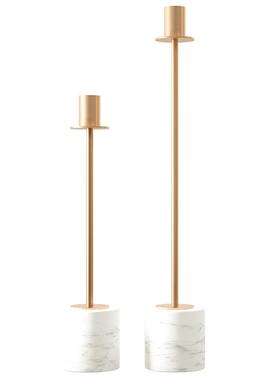 欧式西餐轻奢烛台摆件浪漫ins风现代简约大理石烛台家装装饰摆件