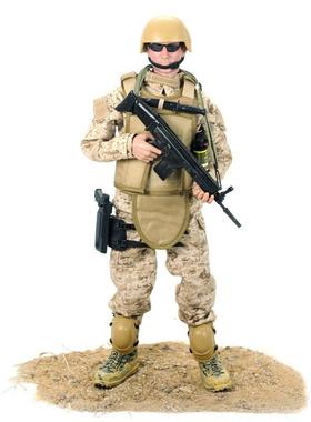 厂家直销创意款N01海豹塑胶带吃鸡玩具枪30cm军事模型1/6兵人