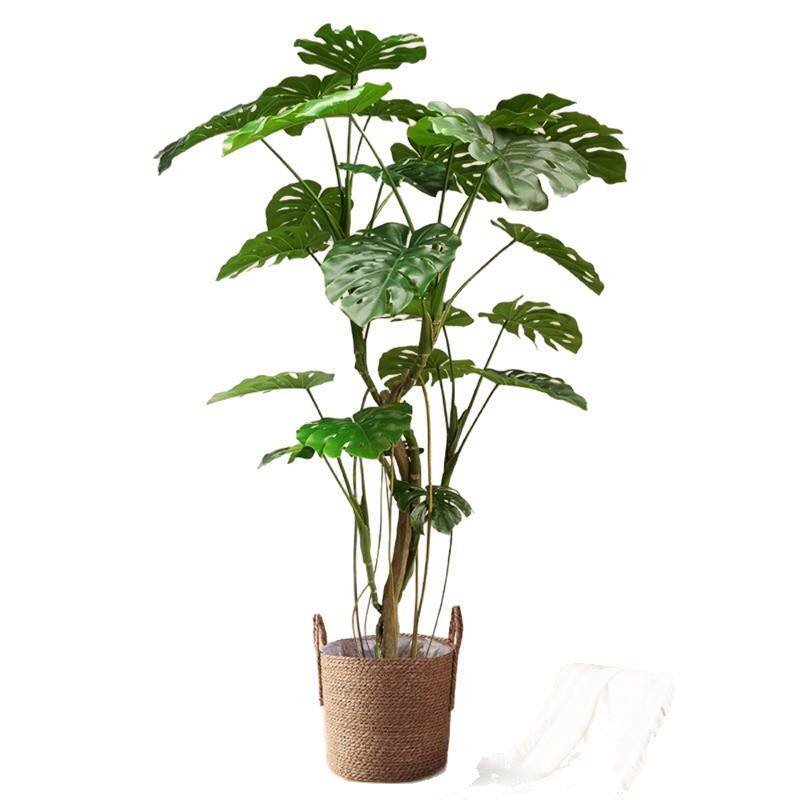 仿真绿植高端轻奢龟背竹客厅高级仿生室内植物盆栽摆件装饰假树
