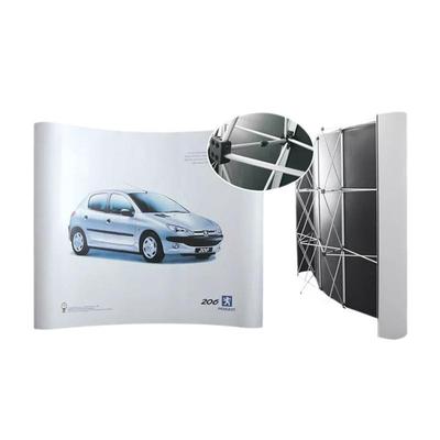 广告宣传活动展会磁吸拉网架曲面型展架户外新闻发布招待会背景架