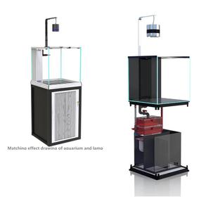 鱼缸吊灯水草超白海水照明灯圆筒COB铝合金全光谱吊灯英欧美规