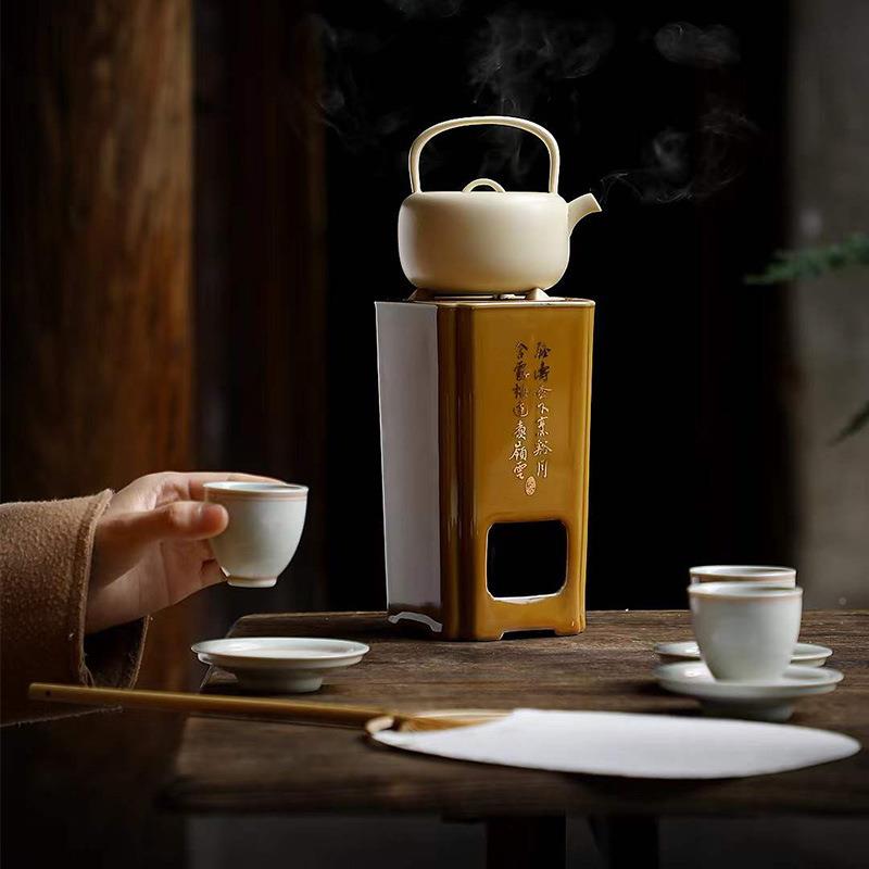 茶且听风组吟日式温碳炉套文人空间煮茶装炉套户外整套BXI茶具