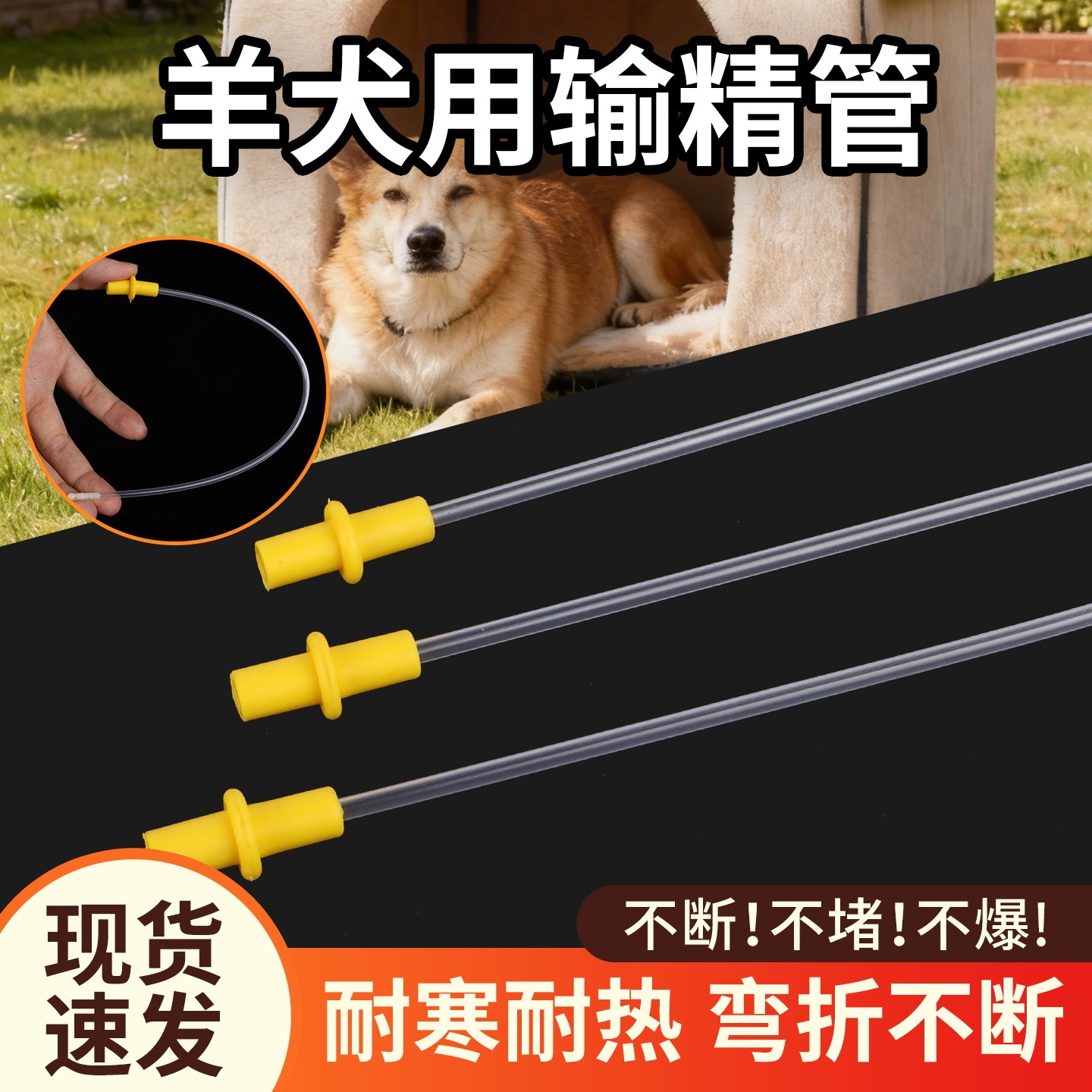 犬用一次性输精管羊狗狗配种人工授精工具宠物一次性采精管助孕器