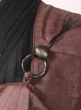 新款僧衣勾环僧服祖衣袈裟扣塔衣七衣缦衣扣环铜制万字莲花纹和尚
