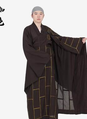 新款竺云袈裟金边25条祖衣僧服男女和尚僧衣千佛衣出家人法衣金线