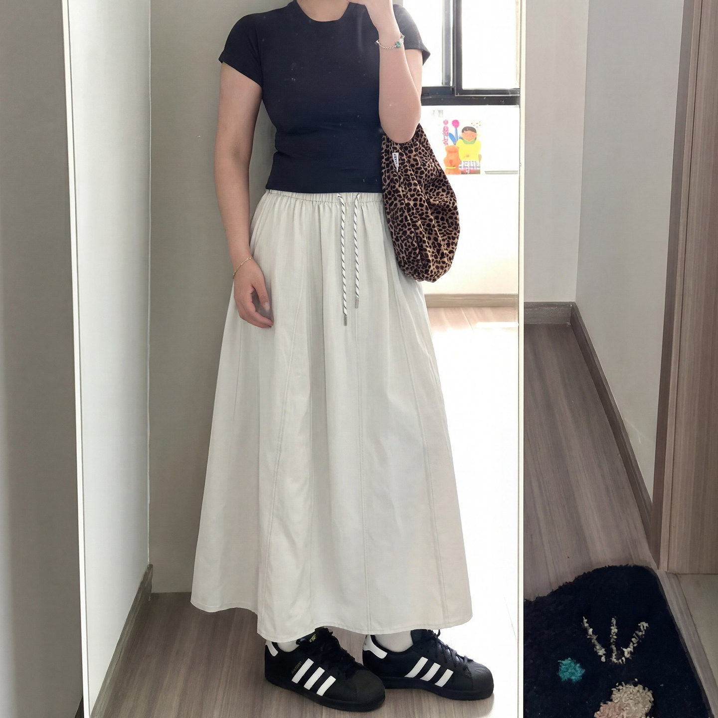 白色南瓜裙半身裙女2026新款夏季薄款胖mm大码显瘦a字遮胯工装裙