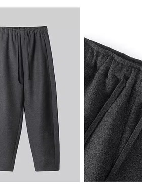 2025秋季新款高腰显瘦休闲裤女时尚百搭宽松舒适收脚长裤FL015D