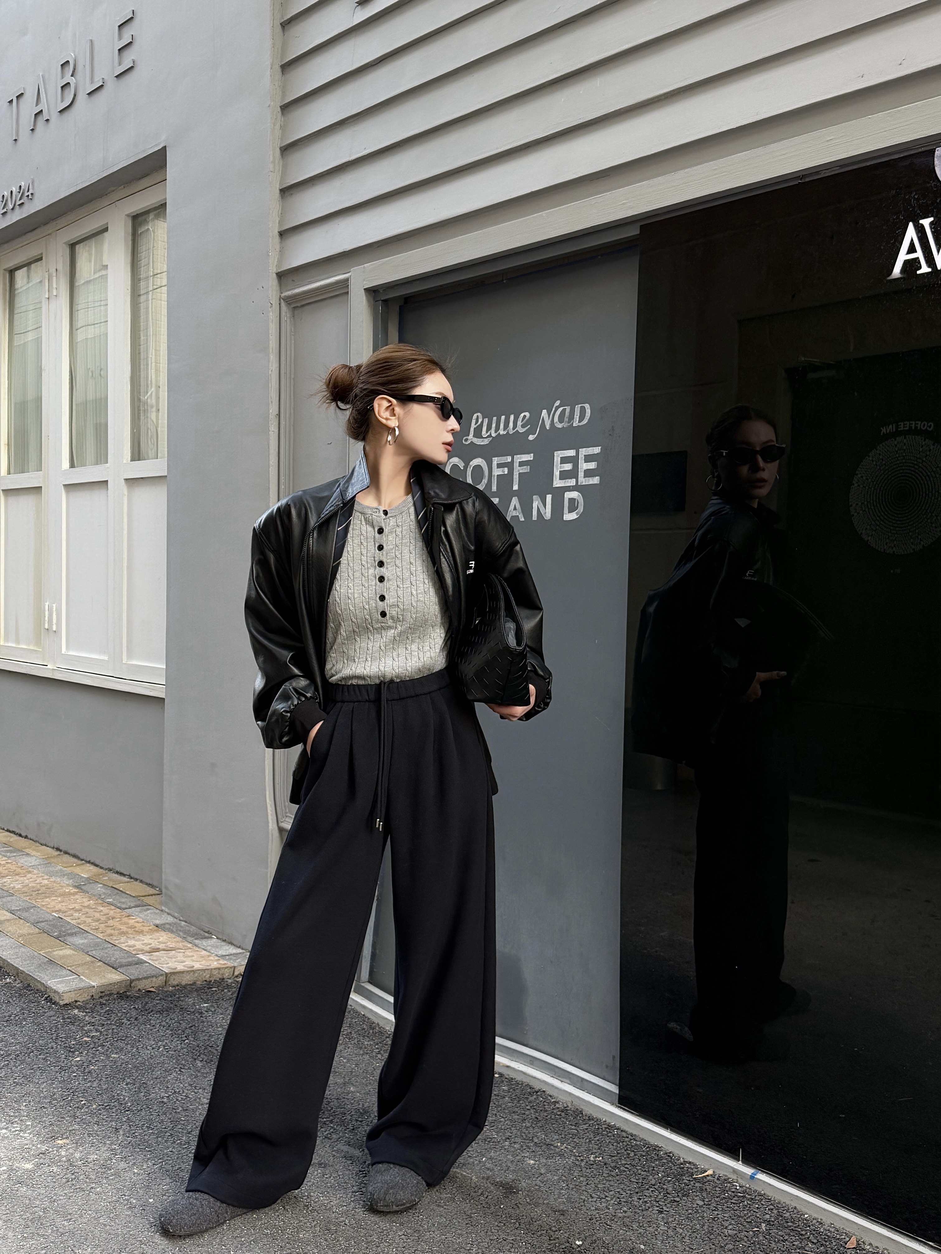 2026春款女士休闲裤松紧腰抽绳直筒阔腿裤宽松显瘦长裤雪貂绒3774,女装/女士精品,休闲裤,淘宝优惠券,粉丝福利购,淘宝优惠卷