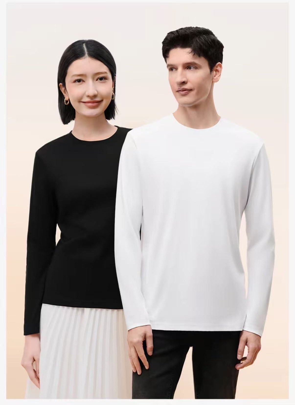 2025新款长袖T恤圆领保暖百搭女外穿纯色内搭打底休闲上衣a366,女装/女士精品,T恤,淘宝优惠券,粉丝福利购,淘宝优惠卷