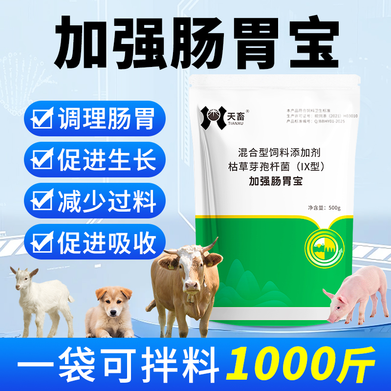 加强肠胃宝兽用益生菌调节肠道促进消化猪用牛羊狗畜禽饲料添加剂