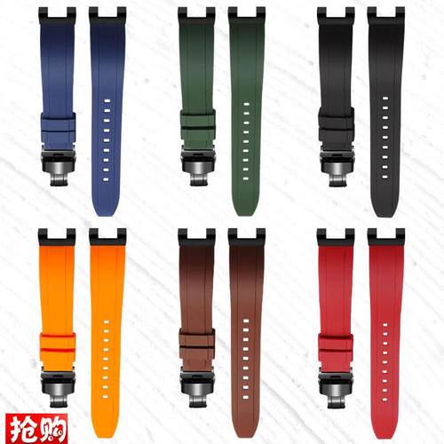 改装GST钢铁之心b100手表带氟橡胶vGST-B100/S110/W300/410/S310