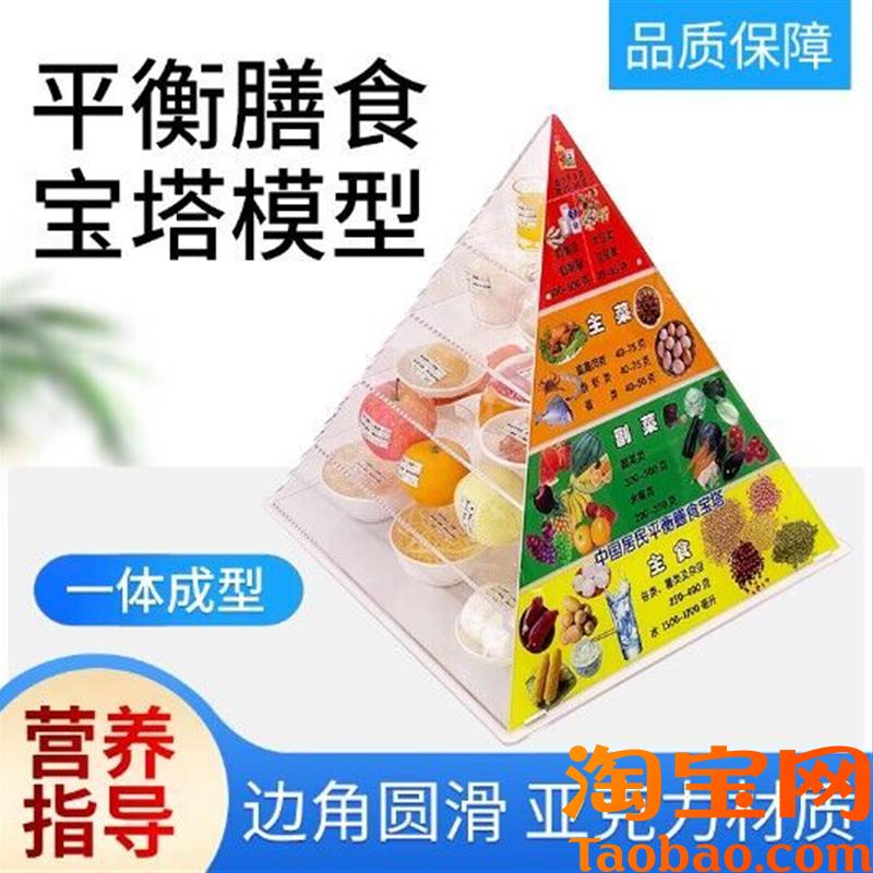 仿真食品中国居民均衡p营养膳食宝塔模型2022新版营养食物模型