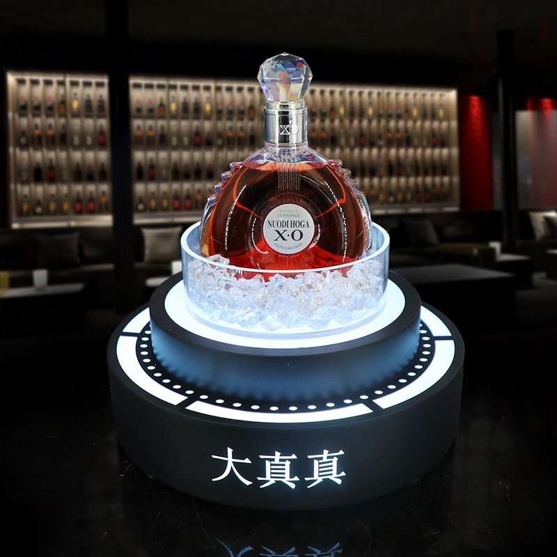 发光酒座酒吧KTV用品出酒酒托红酒香槟底座展示架创意阶梯酒座