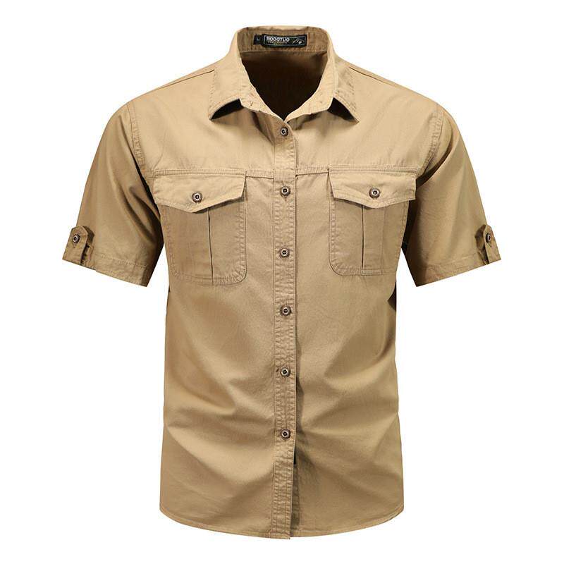 衬衫男短袖2026夏季新款高级感潮流潮牌痞帅宽松休闲男生衬衣外套