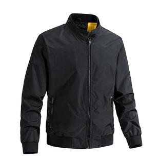 跨境亚马逊中东夹克男外套夏季薄款春秋大码简约飞行夹克休闲男装