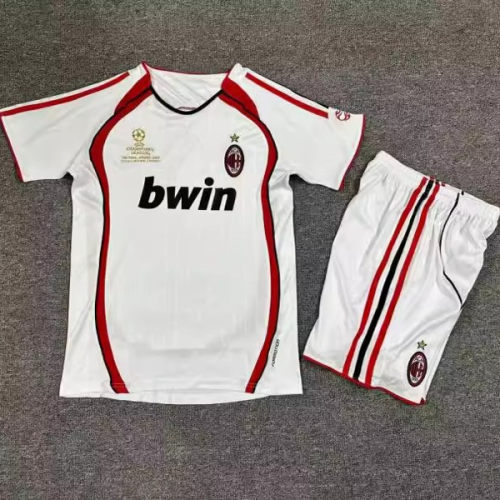 06-07 AC Milan away retro Kids kit Classic Jersey kaka