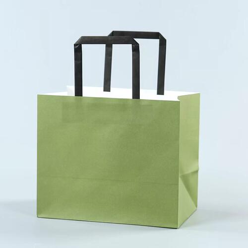 牛皮纸袋外卖打包袋烘焙咖啡奶茶饮品甜品袋面包袋现货手提袋定制