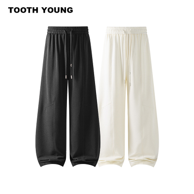 郑一爱穿搭大码男装【轻盈裤2.0】夏季弯刀抽绳休闲裤宽松长裤