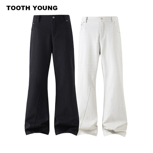 郑一爱穿搭显瘦微喇牛仔