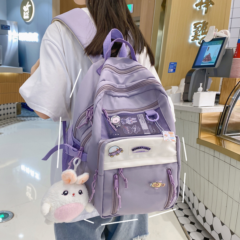小学生书包女生双肩包初中生背包