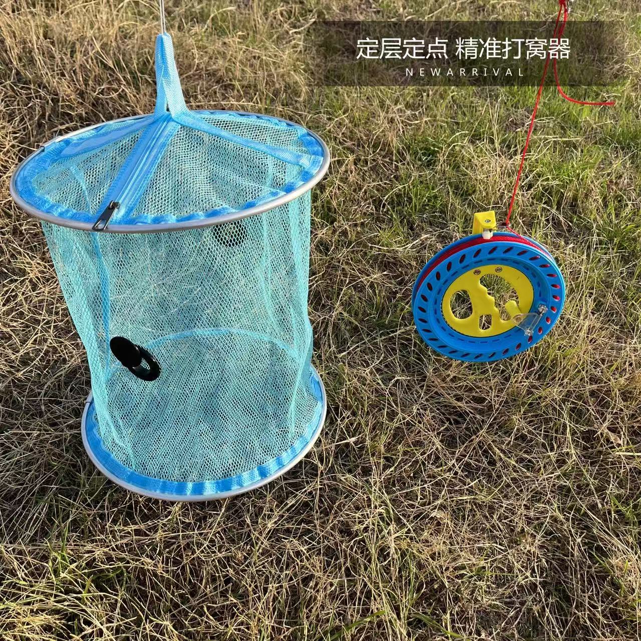 筏钓泥鳅打窝笼双层活饵打窝笼网袋神器虾窝笼新型饵料笼子打窝器