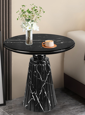 阳台桌子小茶几家用客厅沙发置物架卧室床头柜小边几轻奢简约圆桌