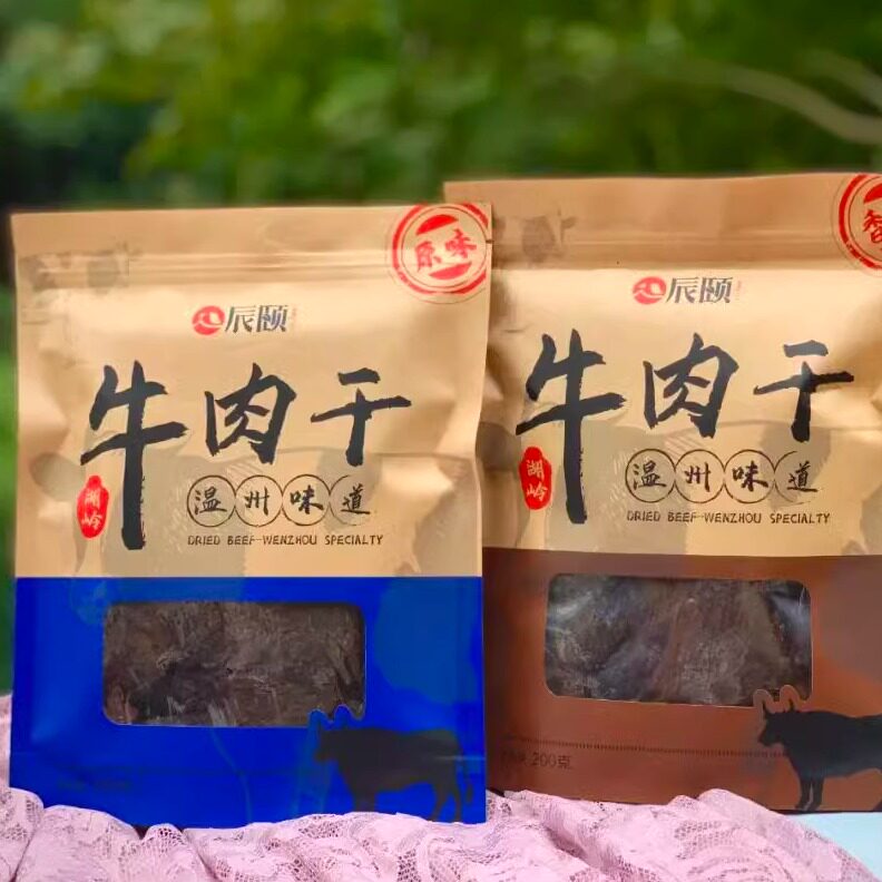 辰颐物语牛肉干典零食带甜味
