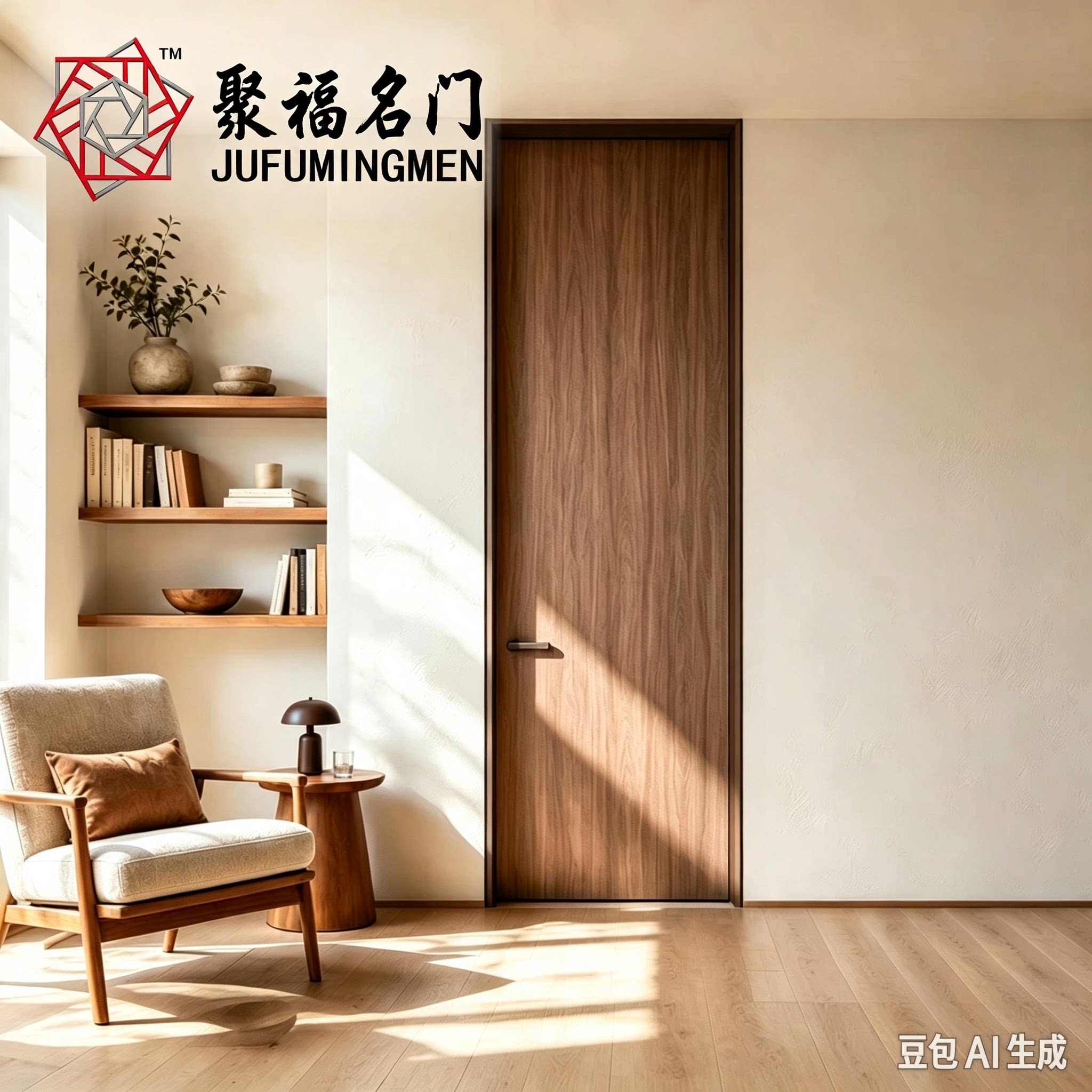 聚福名门   铝木门全铝室内门卧室门房间门全屋门同色门山东