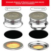 光明商用电陶炉嵌入式 大功率圆形火锅店串串陶瓷砂锅用光波3000W