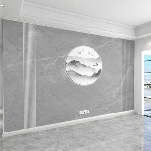 装 3d立体新中式 修墙纸现代轻奢山水壁画客厅电视背景墙布餐厅壁纸