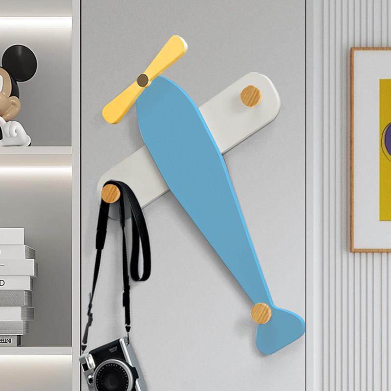 入户挂钩置物架儿童房男孩样板房墙面创意飞机卡通木质门后挂衣钩,家居饰品,装饰挂钩,淘宝优惠券,粉丝福利购,淘宝优惠卷