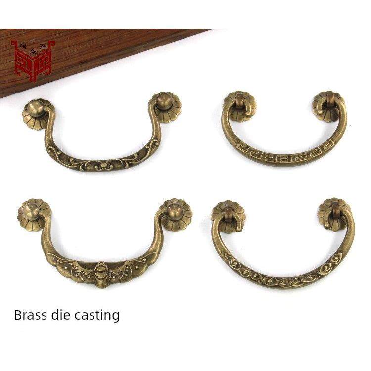 中国古董抽屉手柄纯铜手柄书柜书桌家具抽屉青铜手柄黄铜覆古手柄,基础建材,小拉手,淘宝优惠券,粉丝福利购,淘宝优惠卷