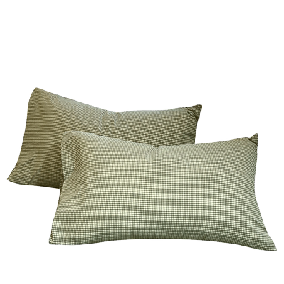 全棉枕套纯棉枕头套一对装48x74cm家用单人枕成人纯色枕芯内胆套