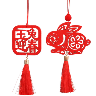 马年新年礼物装饰春节木牌盆景挂件新年玄关挂饰商场公司活动礼品