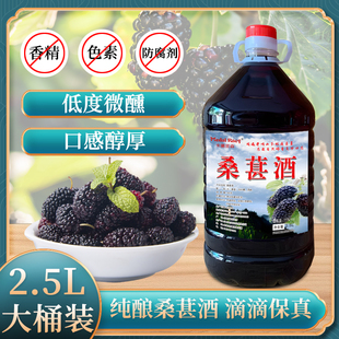 井冈山桑葚酒11度微醺浓香桑葚酒鲜果原汁发酵微甜果酒米酒大桶装