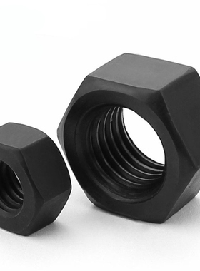 8.8级黑色细牙六角螺母M36M39M42M45M48M56M60M72M80*1.5x2x3x4mm