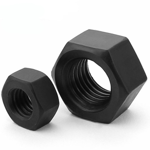 8.8级黑色细牙六角螺母M36M39M42M45M48M56M60M72M80*1.5x2x3x4mm