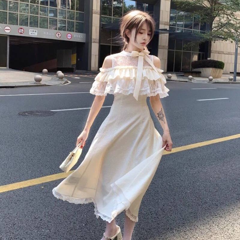 日系甜美减龄少女感蕾丝