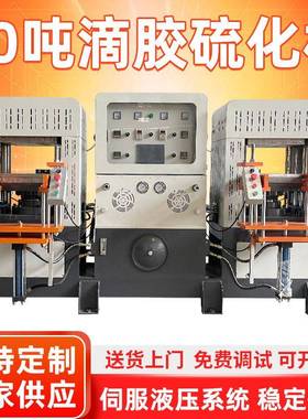 高速高配版70吨Silica滴胶硫化机橡胶制品四柱硫化机双头热压成型