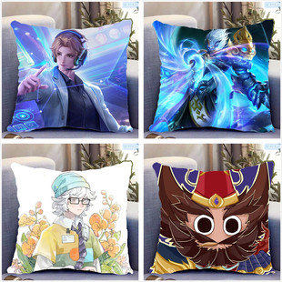 王者荣耀周边双面抱枕钟馗张良同款卡通动漫二次元生日礼物可定制