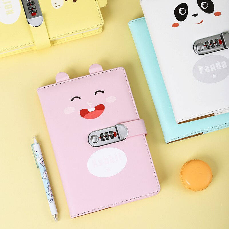 法拉蒙（faramon）密码锁手帐本A5笔记本子多功能带锁扣日记本加