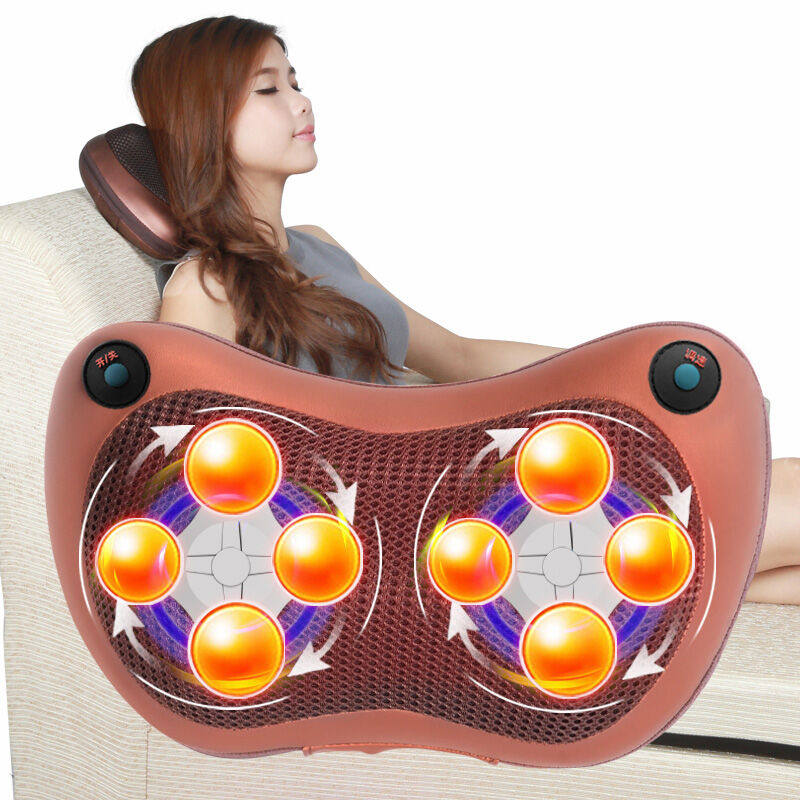 索派（SUOPAI）按摩器车载家用颈椎按摩颈部肩背腰部按摩靠垫热敷