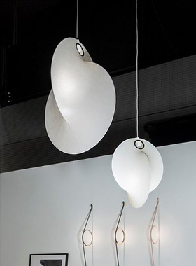 琉光蚕丝吊灯卧室吊灯设计师现代简约客厅Overlap设计师意式灯具