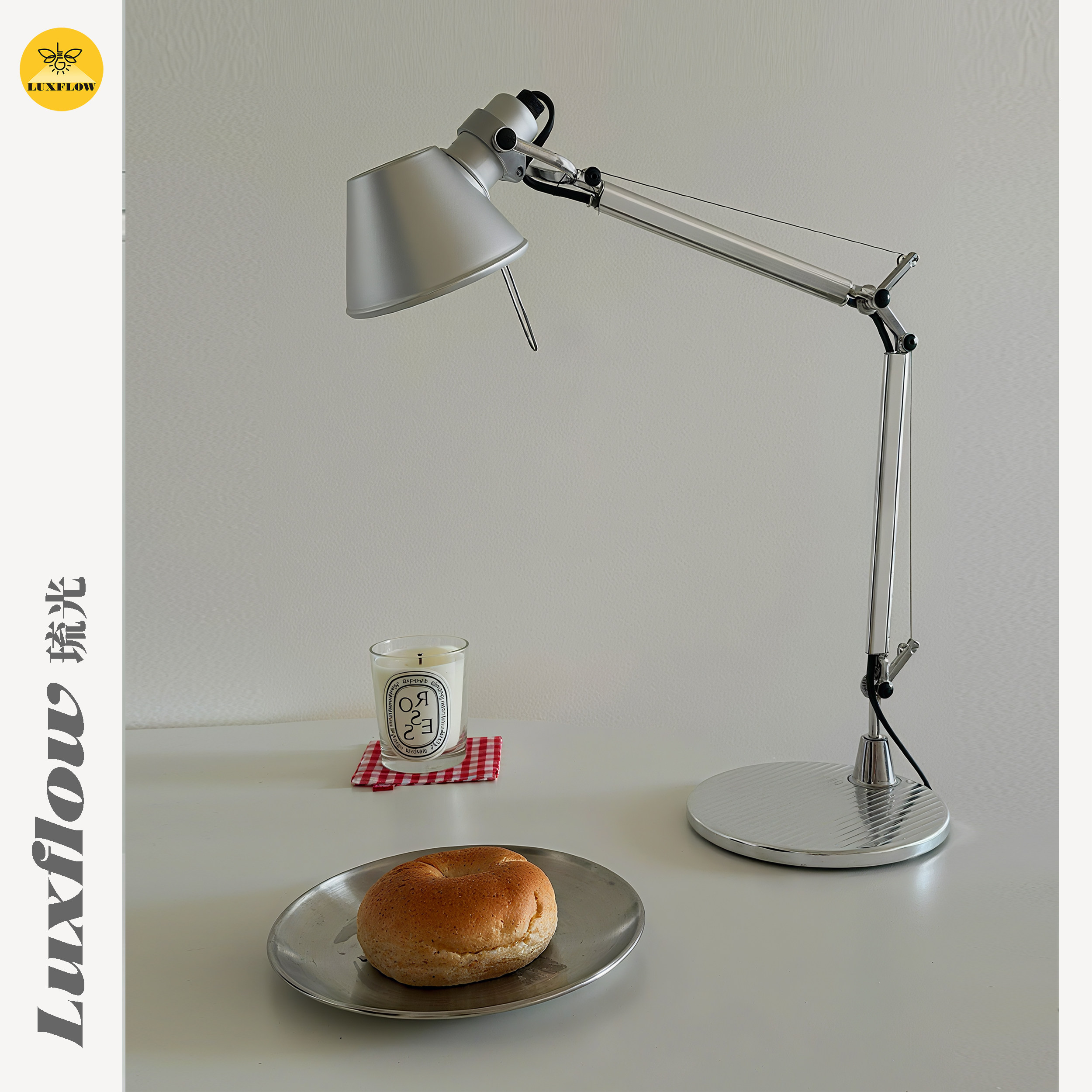 琉光意大利 Tolome摇臂伸缩设计师款客厅书房中古工业风阅读台灯,家装灯饰光源,阅读台灯(护眼灯/写字灯),淘宝优惠券,粉丝福利购,淘宝优惠卷