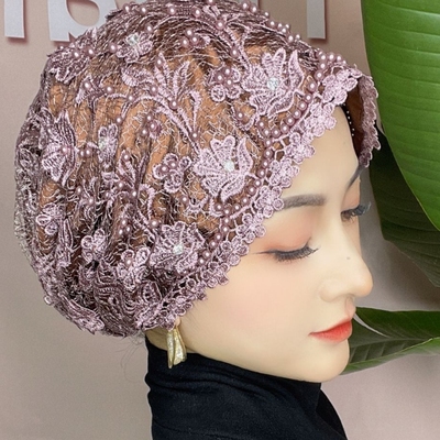 钉珠帽子头巾帽包头帽回盖头