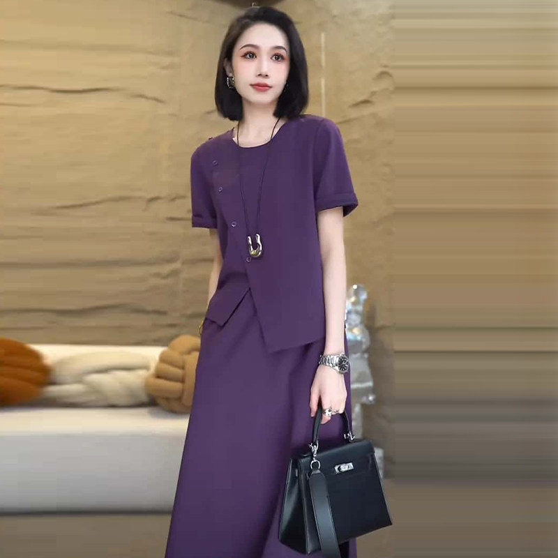 洋派减龄高级感套装女202