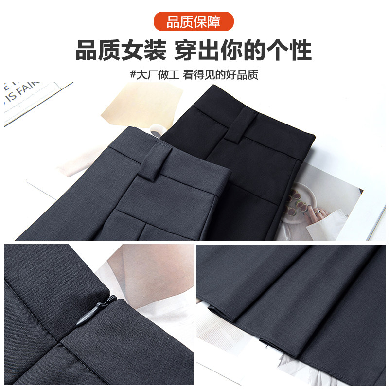 西装裙半身裙女a字灰色百
