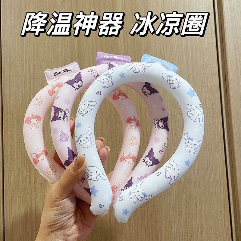 2025火爆日本印花挂脖降温凉圈儿童成人冰圈办公旅游降暑音乐节神
