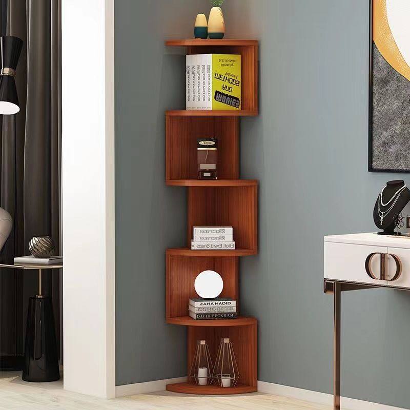 简约落地创意三角形拐角多层置物架家用客厅卧室书房墙角书架书柜