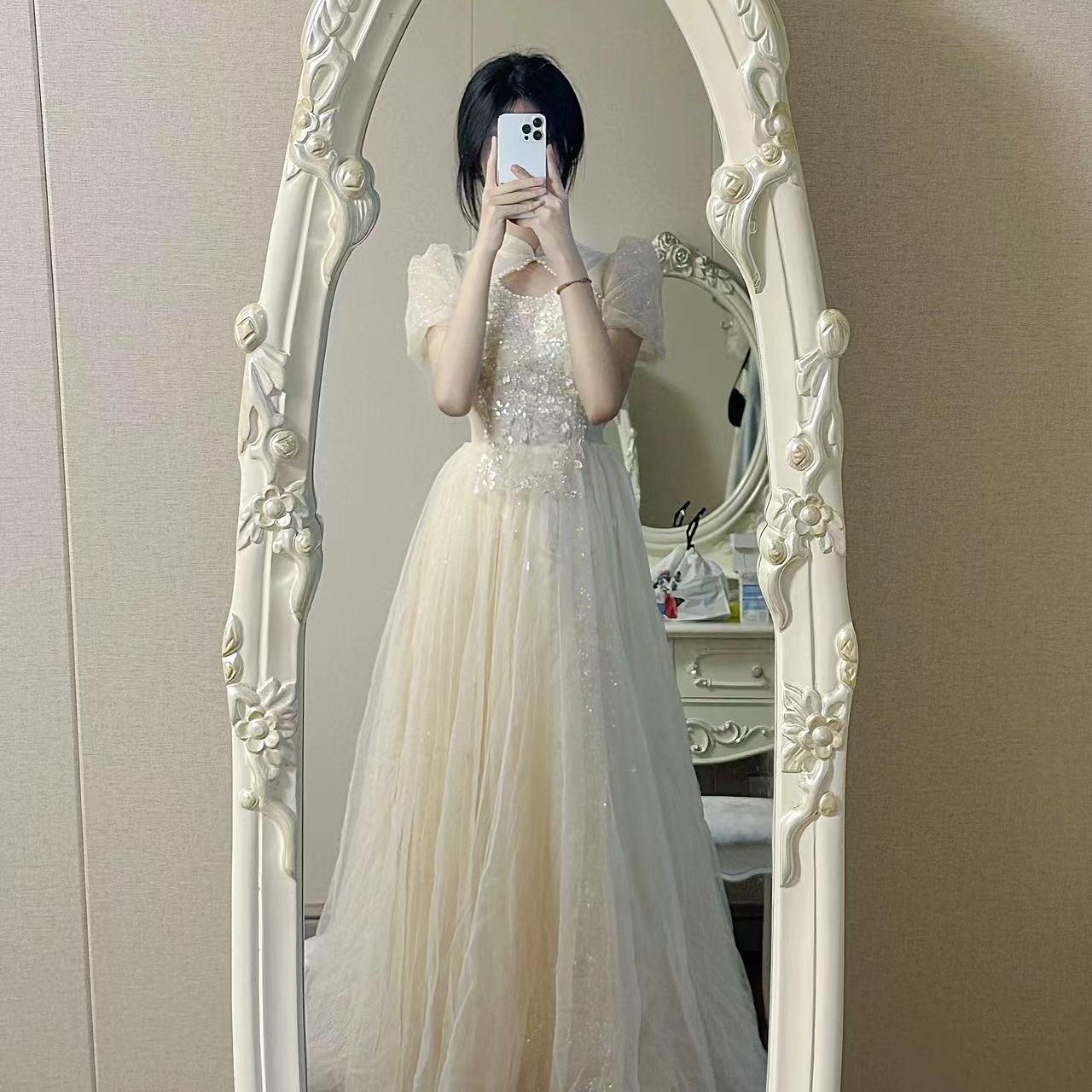 高级感晚礼服裙女2025新款平时可穿成人礼十八岁演出主持人显瘦长